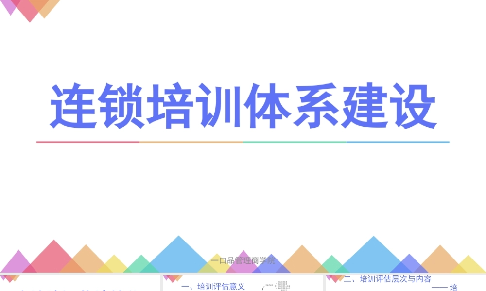 《连锁培训体系建设—连锁培训落地转化》-陈丹-副本