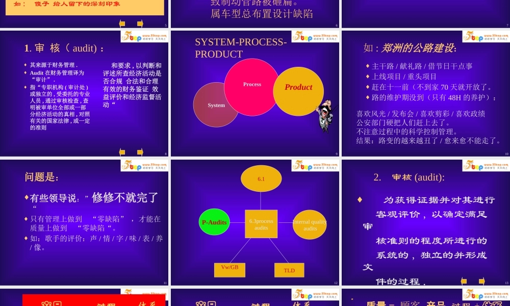 一汽大众VDA65产品审核培训教材
