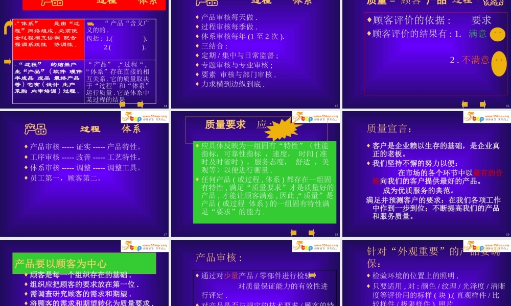 一汽大众VDA65产品审核培训教材