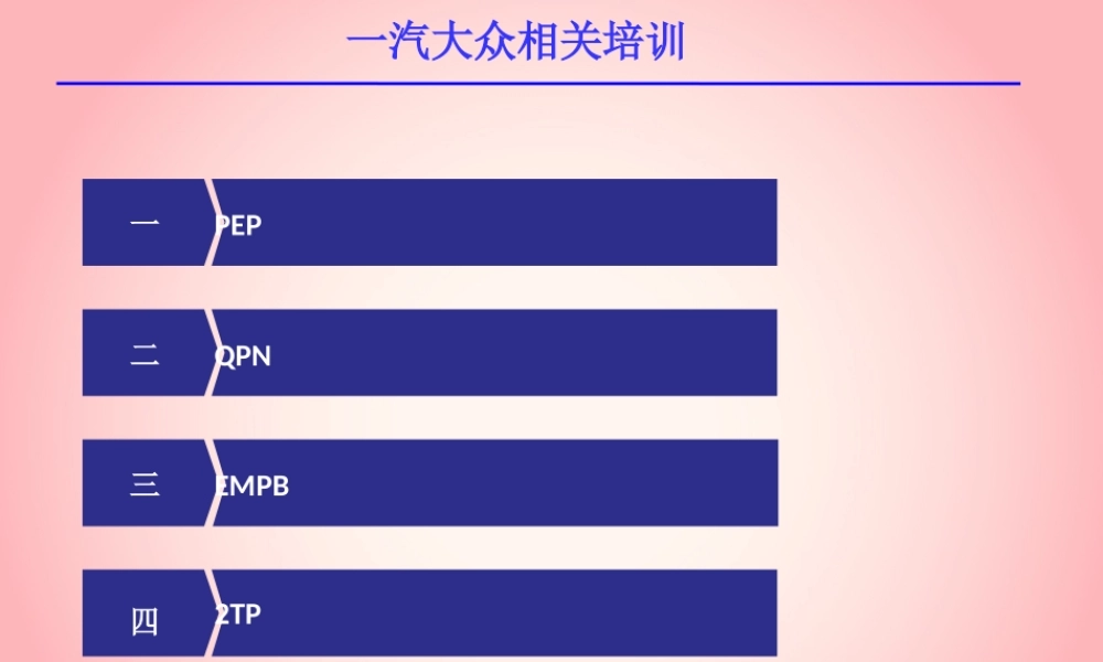 一汽大众产品开发过程（PPT65页)