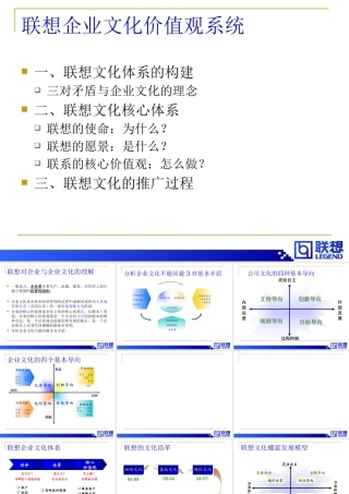 《联想企业文化体系》14页