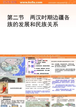 《两汉时期边疆各族的发展》课件(1)(旧人教版高三)