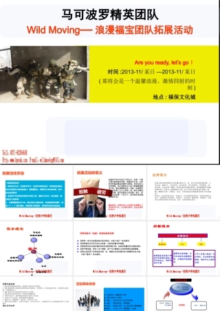 XXXX马可波罗精英团队拓展训练营(半天标准)