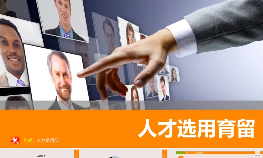 《领导力系列培训》人才选用育留(网络课程总第六十一期)