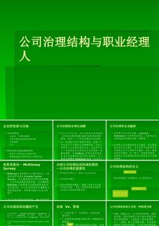 《领导力与高效团队建设》2.公司治理结构（PPT 88页）