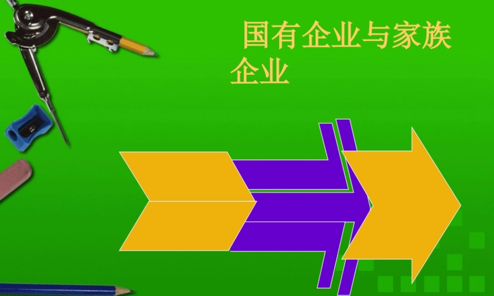《领导力与高效团队建设》3.国有企业与家族企业(PPT 47页)