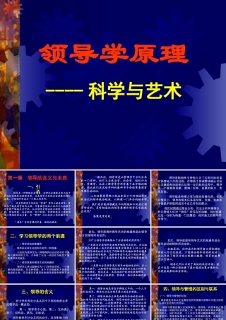 《领导学原理-科学与艺术》