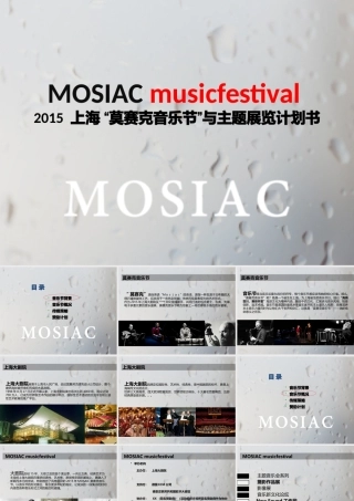 XXXX莫赛克音乐节计划书