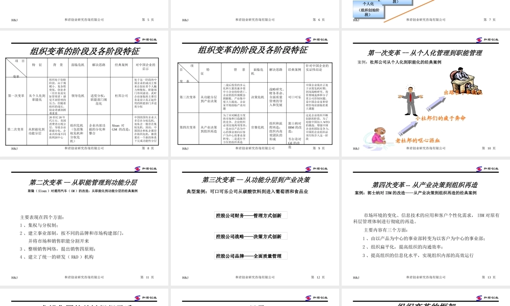 《龙蟒集团组织变革思路》(ppt 72页)