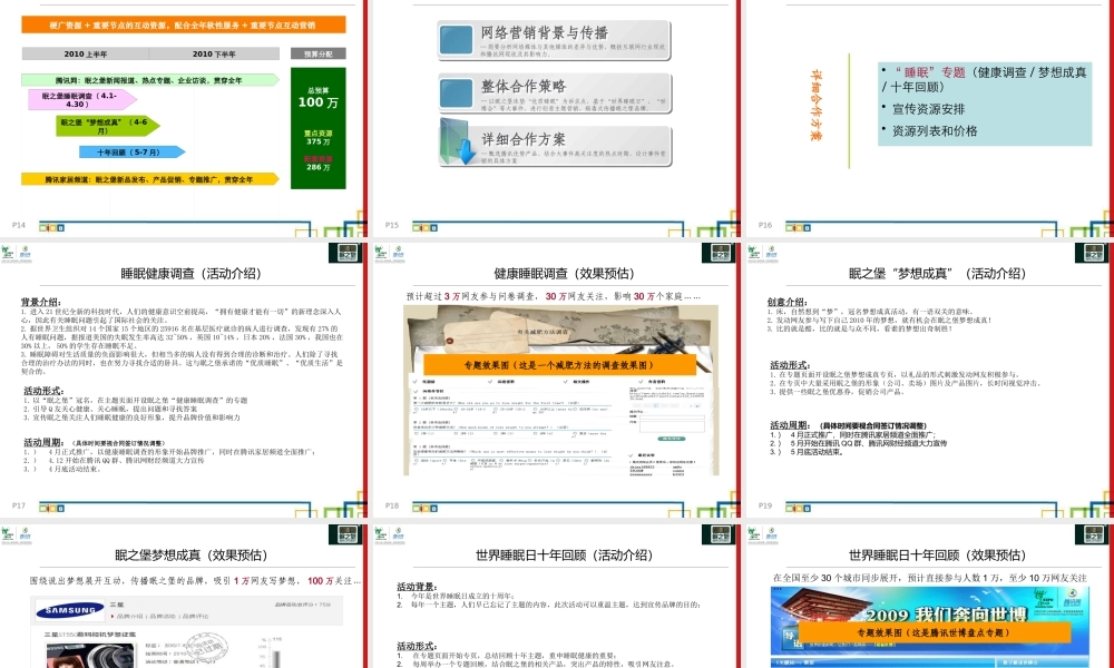 XXXX某科技QQ企业战略合作方案(ppt40)