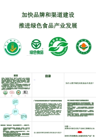 《绿色有机食品专卖店商业计划书》(4)(PPT41页)