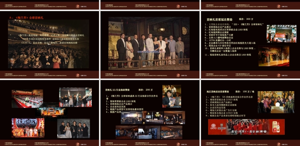 《梅兰芳》电影招商案