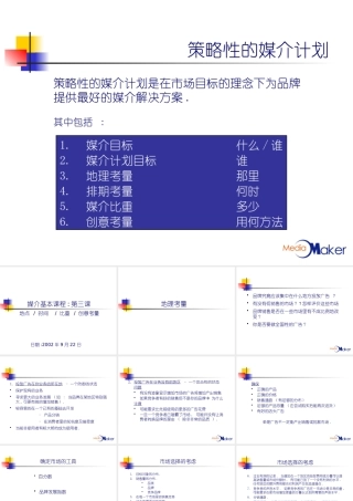 《媒介基本课程——第三课：地点时间比重创意考量！！！》