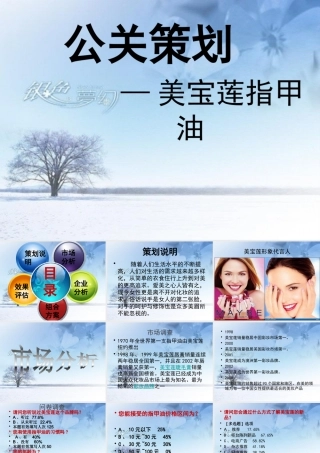 《美宝莲指甲油化妆品公关策划方案PPT》