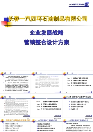 一汽四环油品企业发展战略1