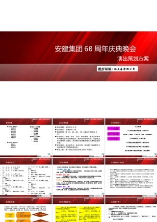 XXXX年安建集团60周年庆典活动策划方案