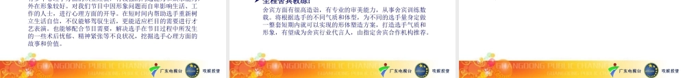 《美丽新约》策划方案3月8日最后定稿