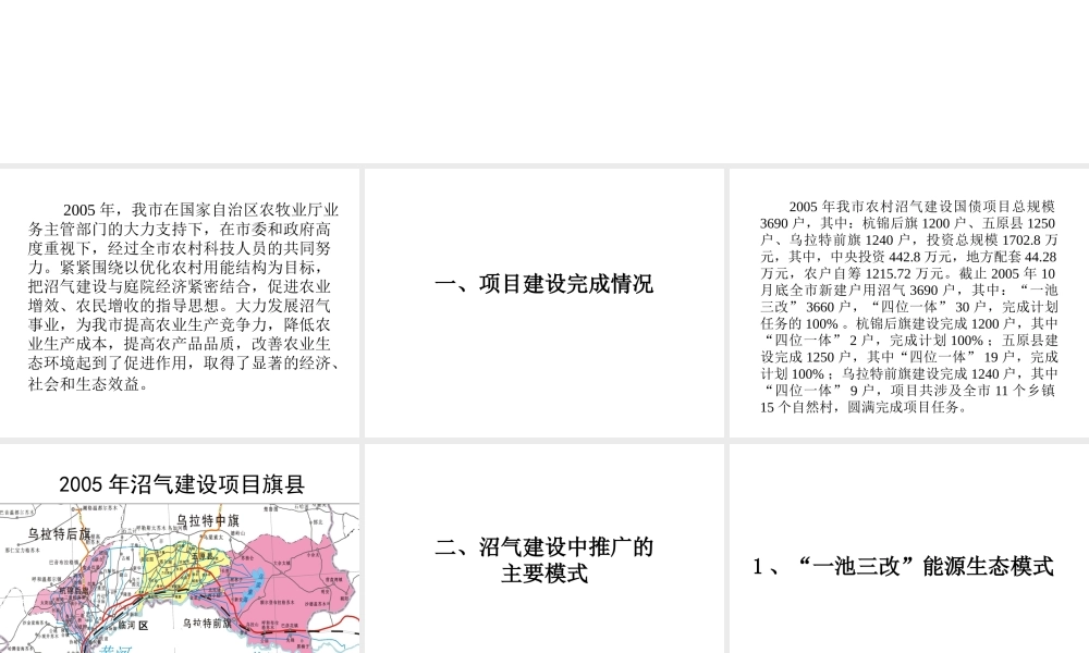 XXXX年巴彦淖尔市农村沼气建设工作总结