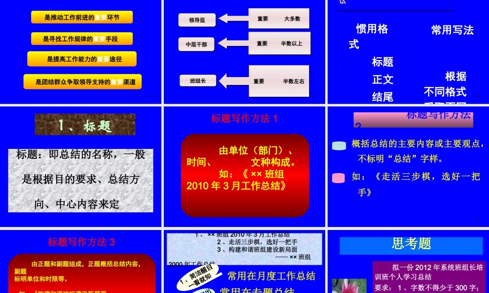 XXXX年班组常用应用文写作(定稿)