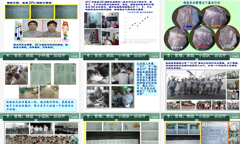 XXXX年班组建设汇报(修改版)