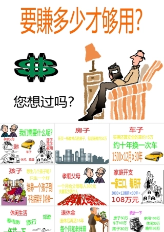 一生所需的钱要赚多少钱才够用