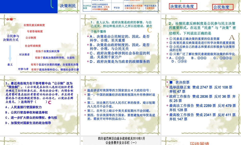 《民主决策：作出最佳选择》