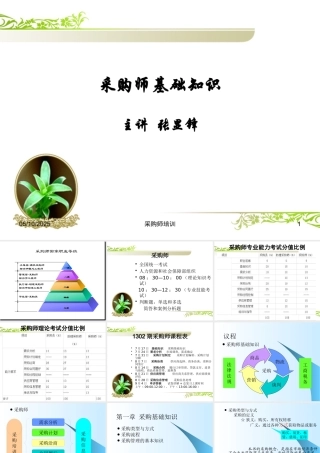 XXXX年采购师基础最新精讲