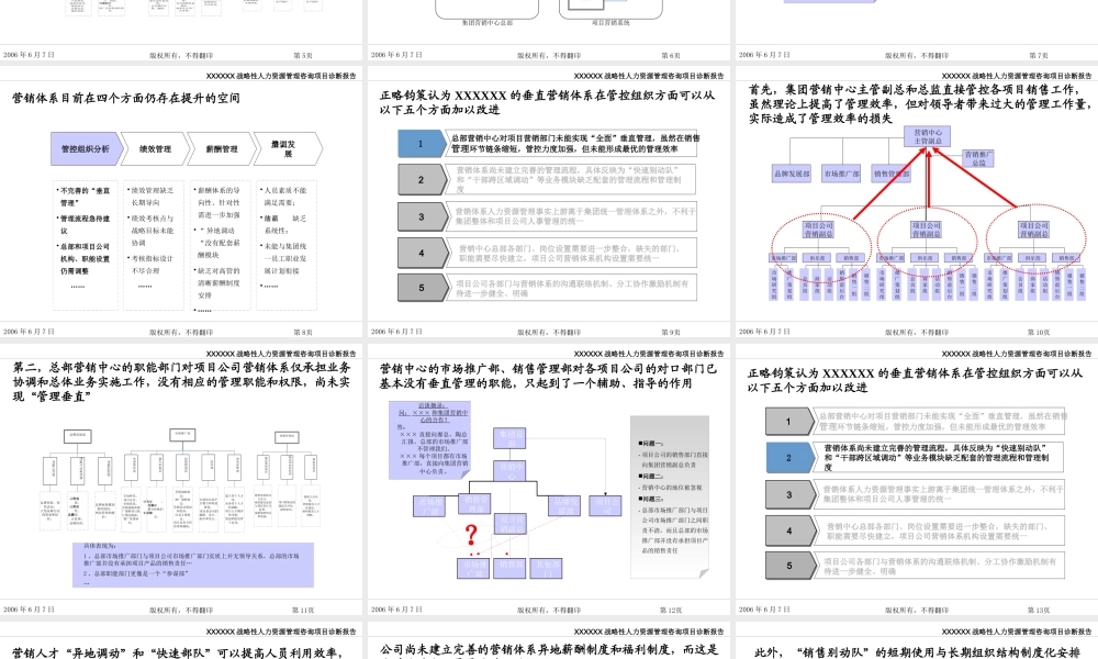 《某公司战略性人力资源体系管理咨询诊断报告》