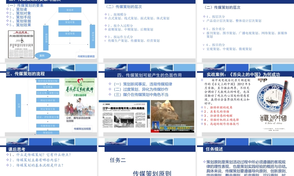 一树立现代传媒策划理念