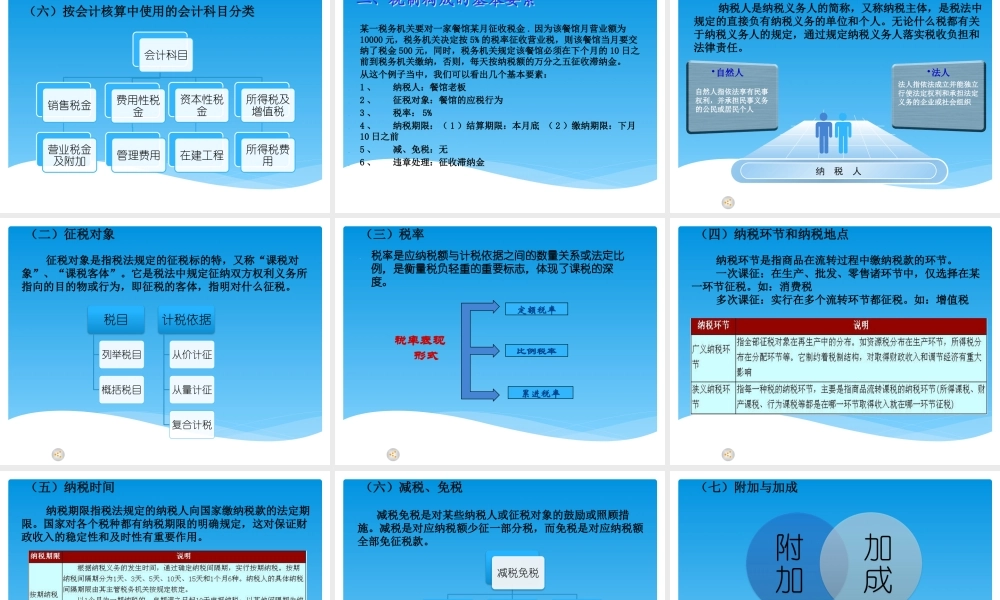 一税务会计工作流程