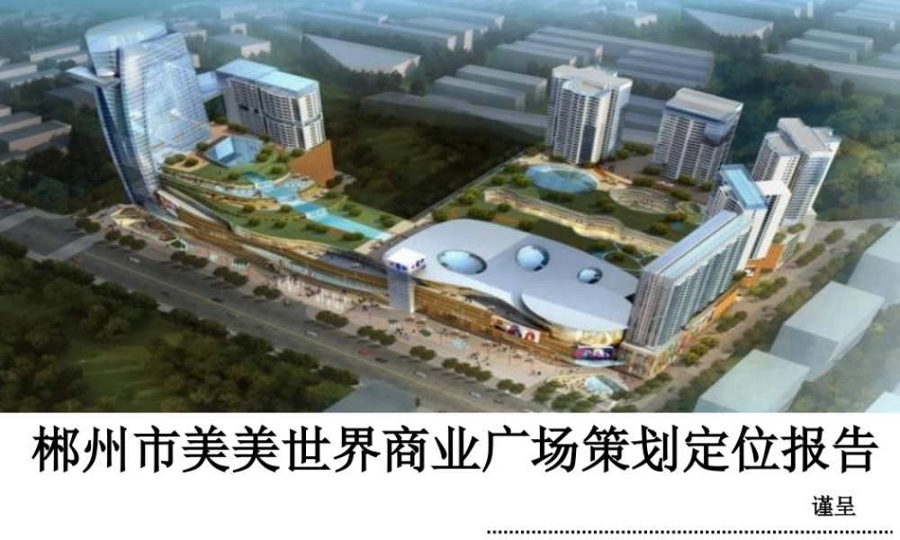 XXXX年郴州市美美世界商业广场策划定位报告