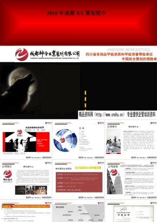 XXXX年成都XX策划简介(PPT46页)