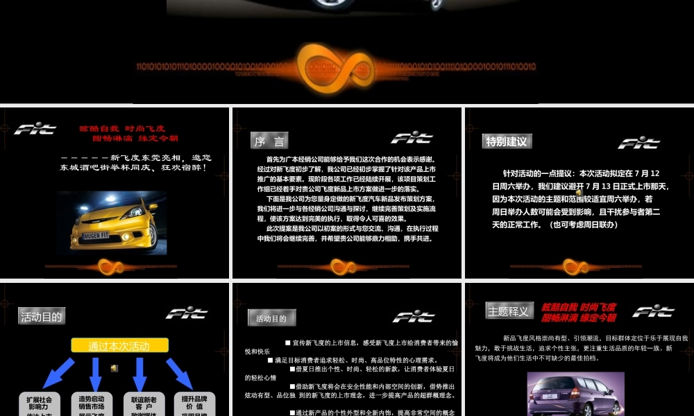 《某汽车新飞度汽车上市策划方案》扬子广告公司(PPT47页)