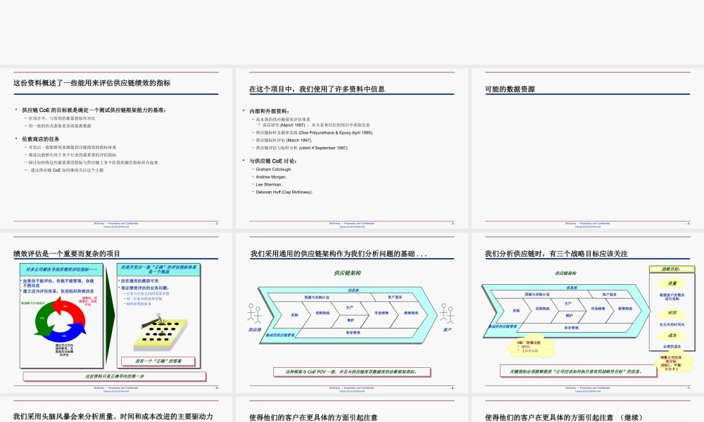 《某咨询供应链管理流程与绩效》(中文版)