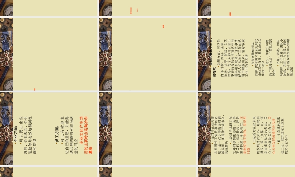 一套完整的企业文化建设方案(极具指导性)(PPT30页)