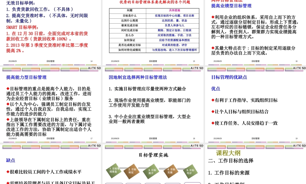 《目标导向的绩效管理》学习课件