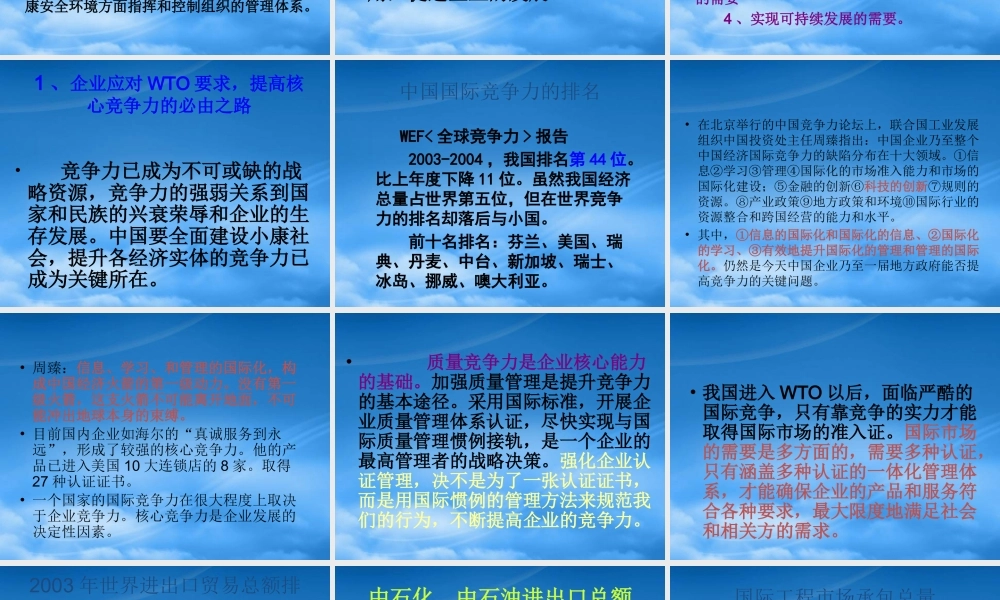 一体化管理体系的建立与实施