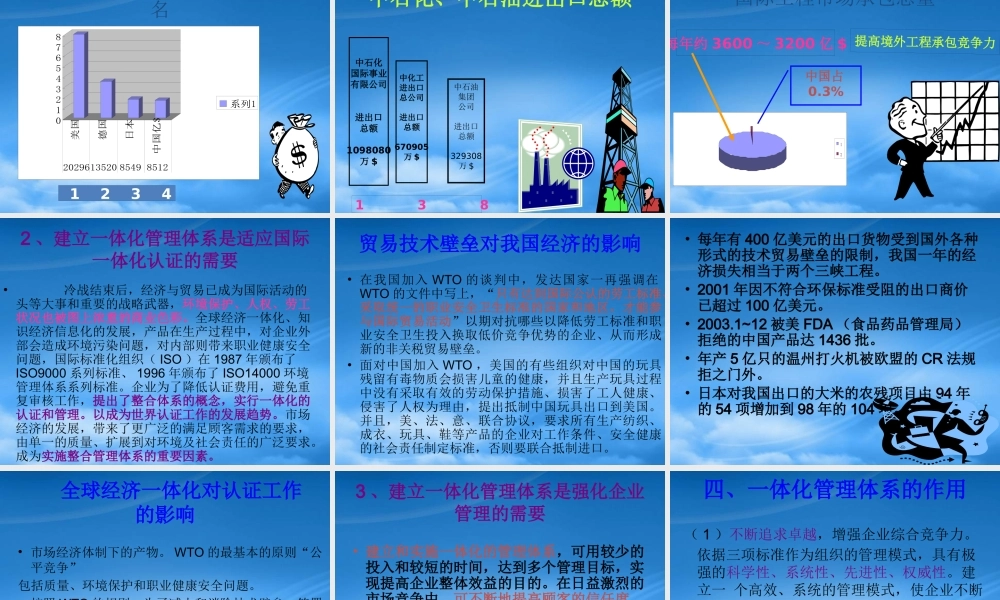 一体化管理体系的建立与实施
