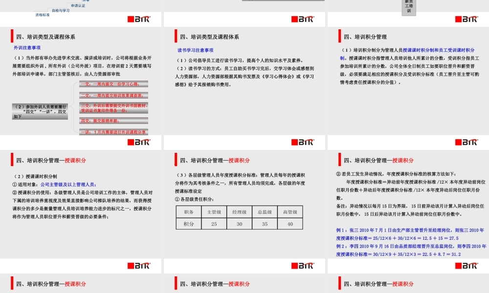 一体化培训体系及讲师管理办法