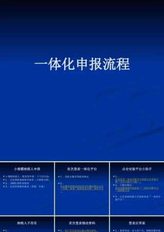 一体化申报流程