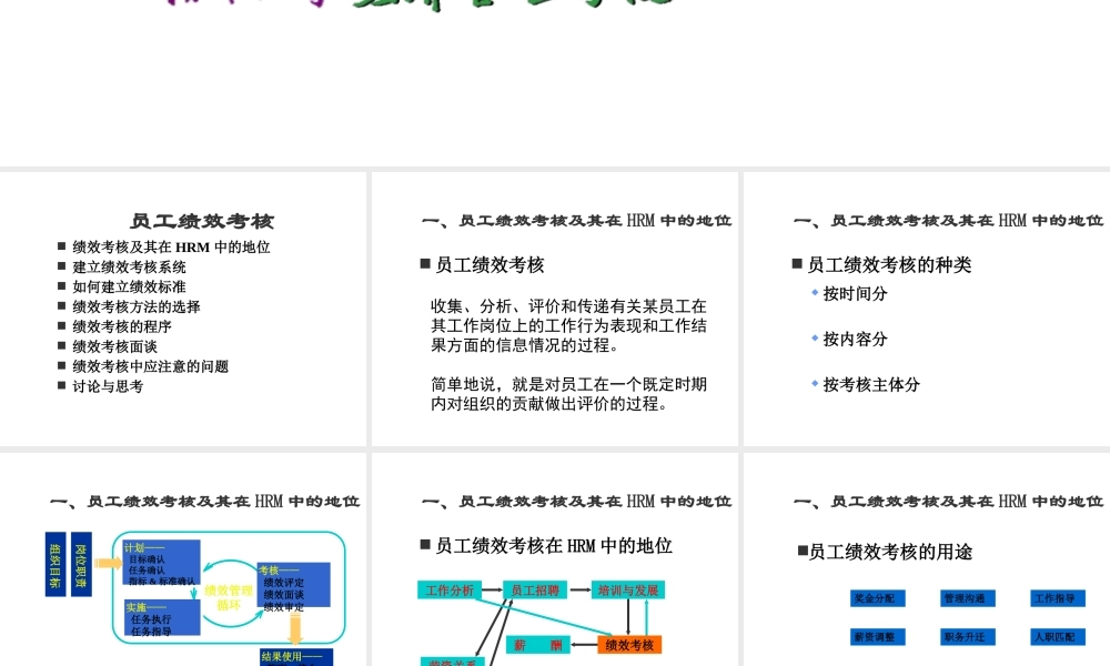 《目标管理与绩效考核》教学讲义2（PPT 64页）
