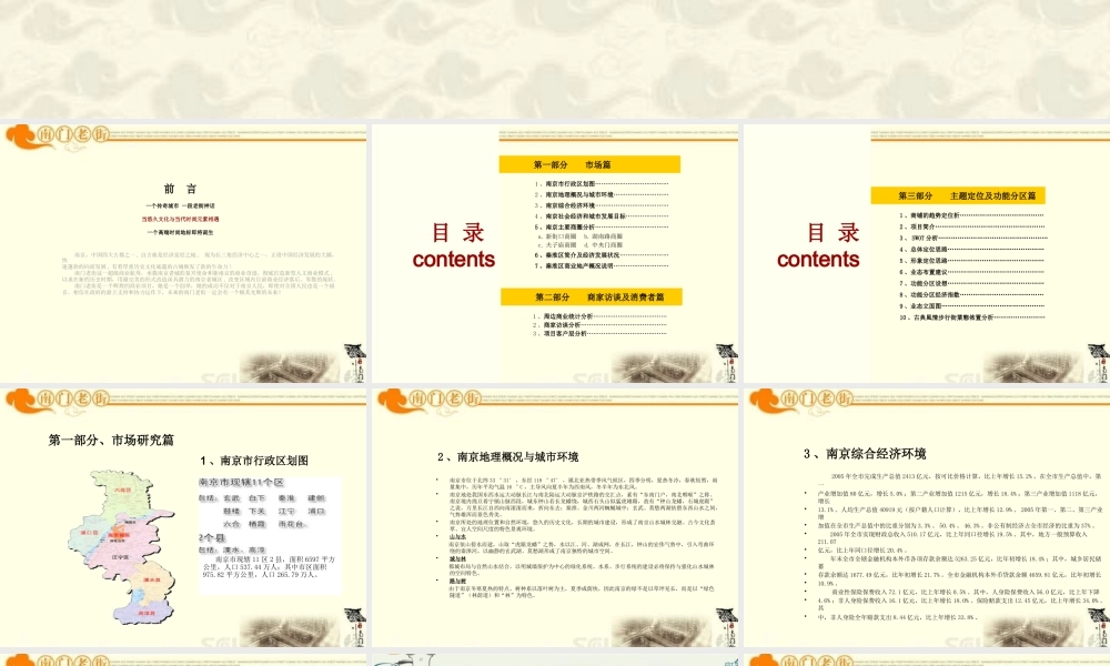 《南京南门老街(商业街)前期商业策划报告》(68