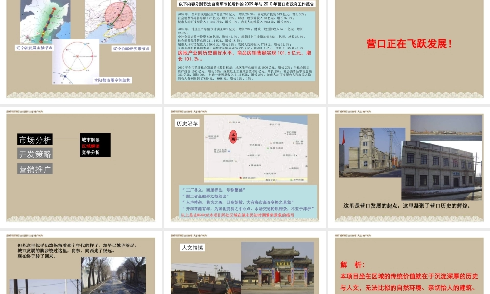 XXXX年德润置业营口龙庭尚苑项目提案