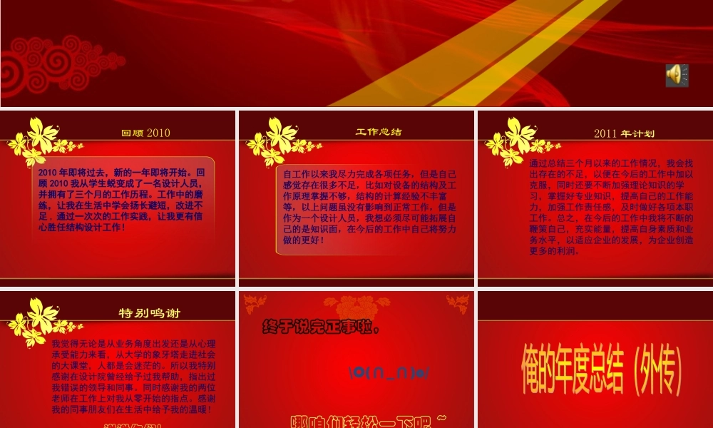 XXXX年底工作总结PPT