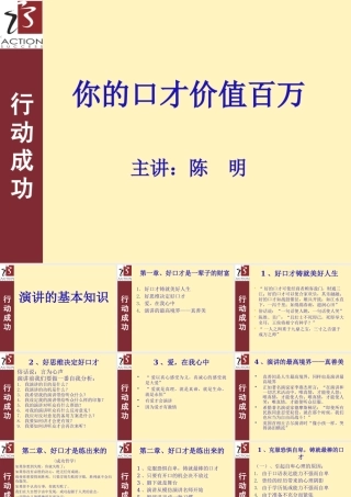 《你的口才价值百万》