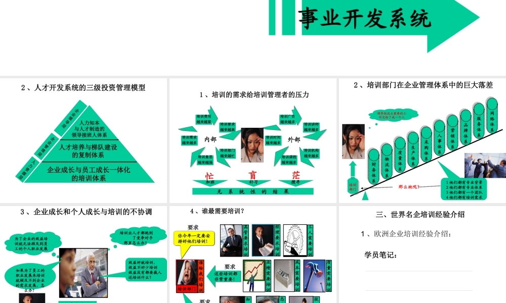 《年度培训计划制定与管理》讲义版(2天版)
