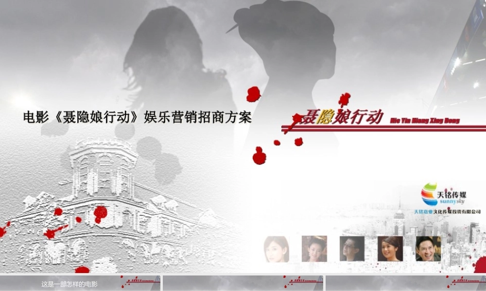 《聂隐娘行动》招商方案XXXX0326新