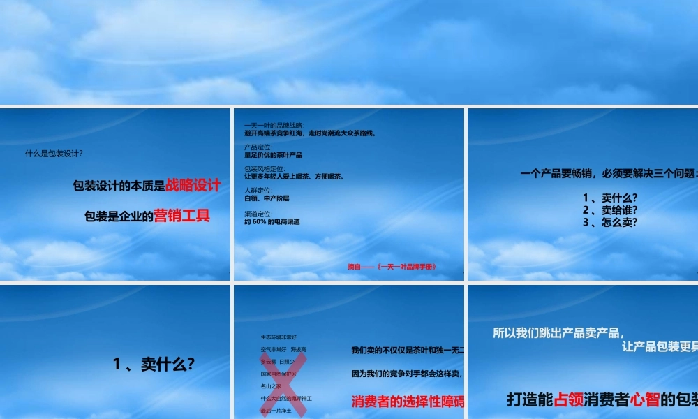 一天一叶茶品牌打造策略
