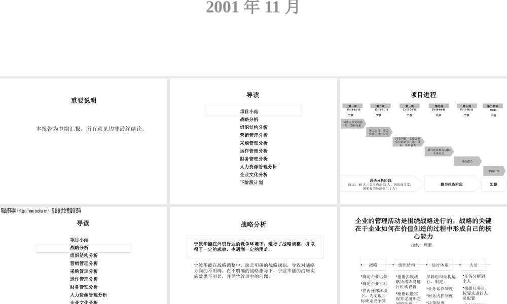 《宁波XX管理模式诊断报告(PPT212)着名咨询公司》