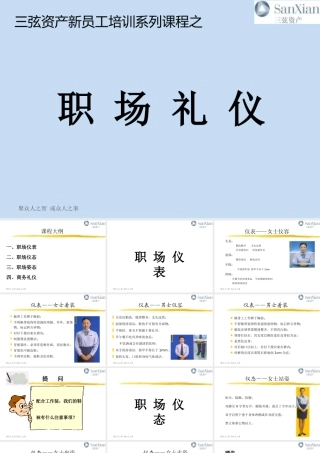 XXXX年第一季职场规范与礼仪